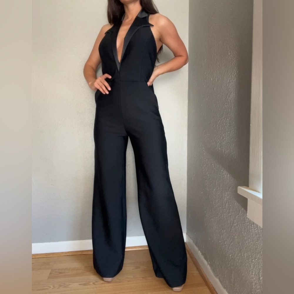FashionNova Black formal jumpsuit